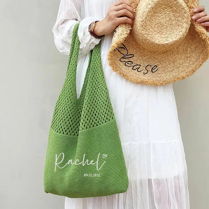 Personalisierte Strandtasche mit Stickerei – Stilvoller Begleiter für Strand, Shopping & Urlaub