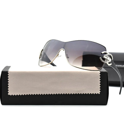 Fashion Sexy Sunglasses Women 2021 Crystal Diamond Oversized Lenses Gradient Sunglass Brand Designer Shades UV400 lunette femme