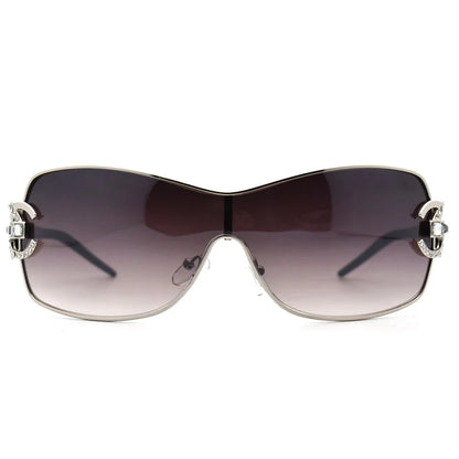 Fashion Sexy Sunglasses Women 2021 Crystal Diamond Oversized Lenses Gradient Sunglass Brand Designer Shades UV400 lunette femme
